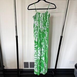 NWT Lilly Pulitzer for Target Green and White Kids jumpsuit size large
